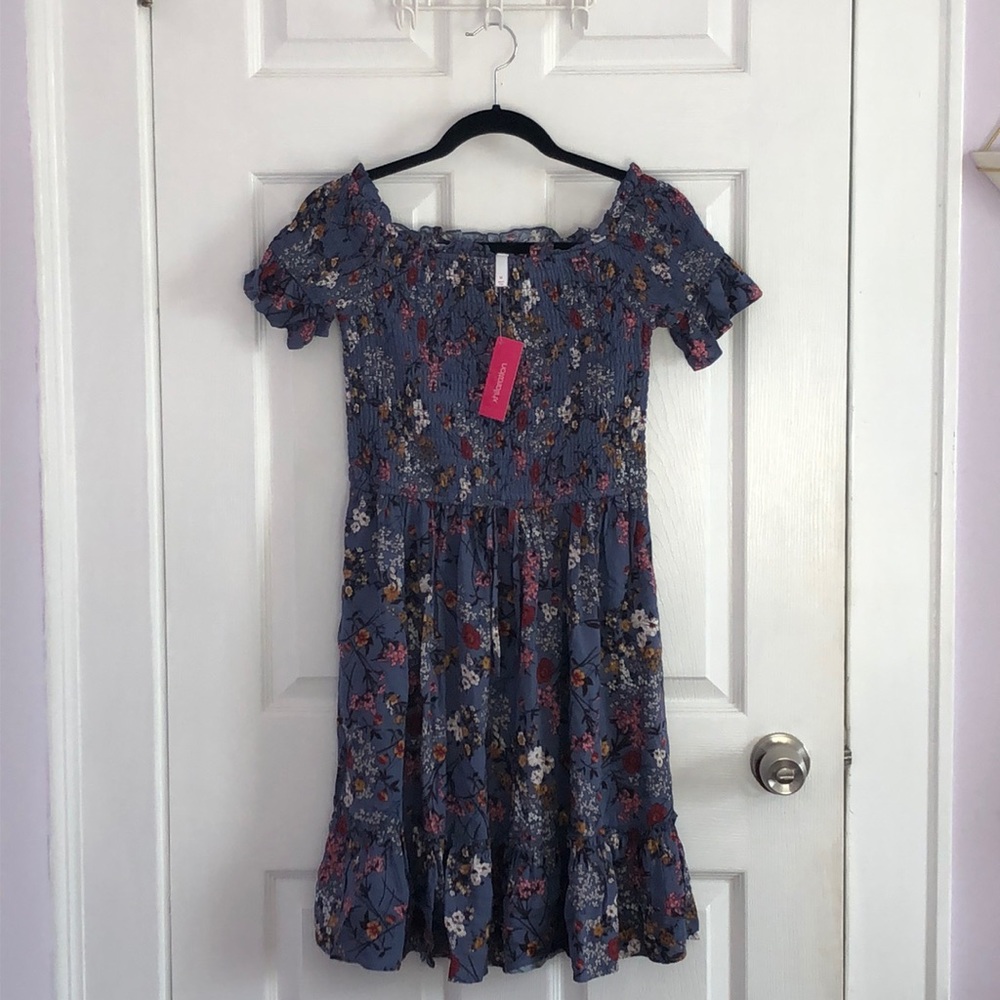 Smock summer dress with pockets